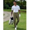 imageCOOFANDY Mens Golf Pants Stretch Work Dress Pants Quick Dry Lightweight Pants Casual Slim Fit Slacks with PocketsArmy Green