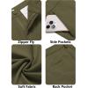 imageCOOFANDY Mens Golf Pants Stretch Work Dress Pants Quick Dry Lightweight Pants Casual Slim Fit Slacks with PocketsArmy Green