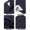 imageCOOFANDY Mens Golf Pants Stretch Work Dress Pants Quick Dry Lightweight Pants Casual Slim Fit Slacks with PocketsDark Blue
