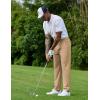imageCOOFANDY Mens Golf Pants Stretch Work Dress Pants Quick Dry Lightweight Pants Casual Slim Fit Slacks with PocketsKhaki