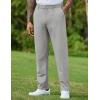 imageCOOFANDY Mens Golf Pants Stretch Work Dress Pants Quick Dry Lightweight Pants Casual Slim Fit Slacks with PocketsLight Grey