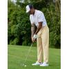 imageCOOFANDY Mens Golf Pants Stretch Work Dress Pants Quick Dry Lightweight Pants Casual Slim Fit Slacks with PocketsLight Khaki