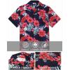 imageCOOFANDY Mens Hawaiian Shirt Short Sleeve Floral Button Down Shirts Tropical Summer Beach Shirts Camp Collar ShirtNavyfloral