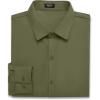 imageCOOFANDY Mens Muscle Fit Dress Shirts WrinkleFree Long Sleeve Casual Button Down ShirtsArmy Green