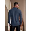 imageCOOFANDY Mens Muscle Fit Dress Shirts WrinkleFree Long Sleeve Casual Button Down ShirtsDark Blue