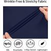 imageCOOFANDY Mens Muscle Fit Dress Shirts WrinkleFree Long Sleeve Casual Button Down ShirtsDeep Blue