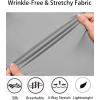 imageCOOFANDY Mens Muscle Fit Dress Shirts WrinkleFree Long Sleeve Casual Button Down ShirtsLight Grey