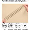imageCOOFANDY Mens Muscle Fit Dress Shirts WrinkleFree Long Sleeve Casual Button Down ShirtsLight Khaki