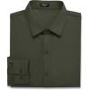 imageCOOFANDY Mens Muscle Fit Dress Shirts WrinkleFree Long Sleeve Casual Button Down ShirtsOlive Green