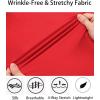 imageCOOFANDY Mens Muscle Fit Dress Shirts WrinkleFree Long Sleeve Casual Button Down ShirtsRed