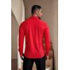 imageCOOFANDY Mens Muscle Fit Dress Shirts WrinkleFree Long Sleeve Casual Button Down ShirtsRed