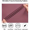 imageCOOFANDY Mens Muscle Fit Dress Shirts WrinkleFree Long Sleeve Casual Button Down ShirtsRed Purple