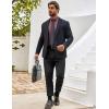 imageCOOFANDY Mens Muscle Fit Dress Shirts WrinkleFree Long Sleeve Casual Button Down ShirtsRed Purple