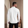 imageCOOFANDY Mens Muscle Fit Dress Shirts WrinkleFree Long Sleeve Casual Button Down ShirtsWhite
