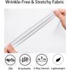 imageCOOFANDY Mens Muscle Fit Dress Shirts WrinkleFree Long Sleeve Casual Button Down ShirtsWhite