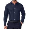 imageCOOFANDY Mens Dress Shirt Long Sleeve Wrinkle Free Formal Shirts Business Casual Button Down ShirtsDark Blue