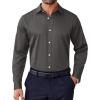 imageCOOFANDY Mens Dress Shirt Long Sleeve Wrinkle Free Formal Shirts Business Casual Button Down ShirtsDark Grey