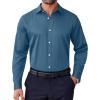 imageCOOFANDY Mens Dress Shirt Long Sleeve Wrinkle Free Formal Shirts Business Casual Button Down ShirtsGrey Blue