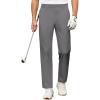 imageCOOFANDY Mens Golf Pants Stretch Work Dress Pants Quick Dry Lightweight Pants Casual Slim Fit Slacks with PocketsDark Gery