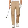 imageCOOFANDY Mens Golf Pants Stretch Work Dress Pants Quick Dry Lightweight Pants Casual Slim Fit Slacks with PocketsKhaki