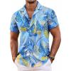 Sky Blue- Palm Leaf