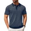 B-navy Blue/White Striped