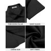 imageCOOFANDY Mens Casual Button Down Shirt Short Sleeve Wrinkle Free Dress Shirt Beach Summer Wedding ShirtBlack