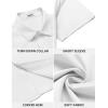 imageCOOFANDY Mens Casual Button Down Shirt Short Sleeve Wrinkle Free Dress Shirt Beach Summer Wedding ShirtWhite