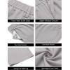 imageCOOFANDY Mens Casual Linen Cotton Pants Elastic Waist Summer Beach Trousers Lightweight Yoga Vacation PantsLight Grey