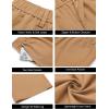 imageCOOFANDY Mens Casual Linen Cotton Pants Elastic Waist Summer Beach Trousers Lightweight Yoga Vacation PantsLight Tan