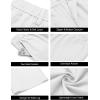 imageCOOFANDY Mens Casual Linen Cotton Pants Elastic Waist Summer Beach Trousers Lightweight Yoga Vacation PantsWhite