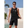 imageCOOFANDY Mens Graphic Tank Tops Summer Beach Sleeveless T Shirt Hawaiian Palm Tree Vacation Muscle Gym TankBlackcoconut