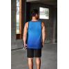 imageCOOFANDY Mens Graphic Tank Tops Summer Beach Sleeveless T Shirt Hawaiian Palm Tree Vacation Muscle Gym TankGrayblue
