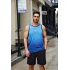 imageCOOFANDY Mens Graphic Tank Tops Summer Beach Sleeveless T Shirt Hawaiian Palm Tree Vacation Muscle Gym TankGrayblue