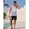 imageCOOFANDY Mens Graphic Tank Tops Summer Beach Sleeveless T Shirt Hawaiian Palm Tree Vacation Muscle Gym TankGraycoconut