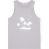 imageCOOFANDY Mens Graphic Tank Tops Summer Beach Sleeveless T Shirt Hawaiian Palm Tree Vacation Muscle Gym TankGraycoconut