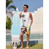 imageCOOFANDY Mens Graphic Tank Tops Summer Beach Sleeveless T Shirt Hawaiian Palm Tree Vacation Muscle Gym TankWhitecoconut