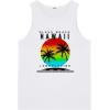 imageCOOFANDY Mens Graphic Tank Tops Summer Beach Sleeveless T Shirt Hawaiian Palm Tree Vacation Muscle Gym TankWhitehawaii Coconut