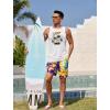 imageCOOFANDY Mens Graphic Tank Tops Summer Beach Sleeveless T Shirt Hawaiian Palm Tree Vacation Muscle Gym TankWhitesummer Coconut
