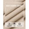 imageCOOFANDY Mens Knit TShirts Short Sleeve Crewneck Shirt Casual Textured Pullover TeesApricot