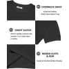 imageCOOFANDY Mens Knit TShirts Short Sleeve Crewneck Shirt Casual Textured Pullover TeesBlack