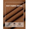 imageCOOFANDY Mens Knit TShirts Short Sleeve Crewneck Shirt Casual Textured Pullover TeesBrown