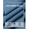 imageCOOFANDY Mens Knit TShirts Short Sleeve Crewneck Shirt Casual Textured Pullover TeesGray Blue
