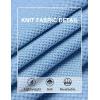 imageCOOFANDY Mens Knit TShirts Short Sleeve Crewneck Shirt Casual Textured Pullover TeesLight Blue