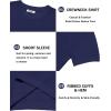 imageCOOFANDY Mens Knit TShirts Short Sleeve Crewneck Shirt Casual Textured Pullover TeesNavy Blue