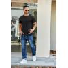 imageCOOFANDY Mens Short Sleeve TShirts Crew Neck Casual Summer T Shirts 13 Pack Basic Tee ShirtAblack 1pack