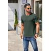imageCOOFANDY Mens Short Sleeve TShirts Crew Neck Casual Summer T Shirts 13 Pack Basic Tee ShirtAdark Army Green 1 Pack
