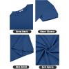 imageCOOFANDY Mens Short Sleeve TShirts Crew Neck Casual Summer T Shirts 13 Pack Basic Tee ShirtAdark Blue 1pack