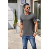 imageCOOFANDY Mens Short Sleeve TShirts Crew Neck Casual Summer T Shirts 13 Pack Basic Tee ShirtAdark Grey 1pack