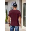 imageCOOFANDY Mens Short Sleeve TShirts Crew Neck Casual Summer T Shirts 13 Pack Basic Tee ShirtAdark Red 1pack